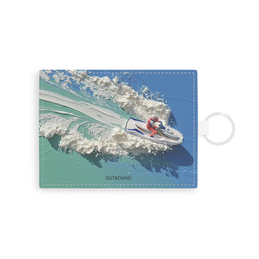 Jet Ski Saffiano Card Holder