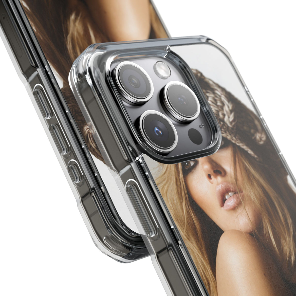 Clear Magnetic Impact Phone Case – Fashion Portrait Design